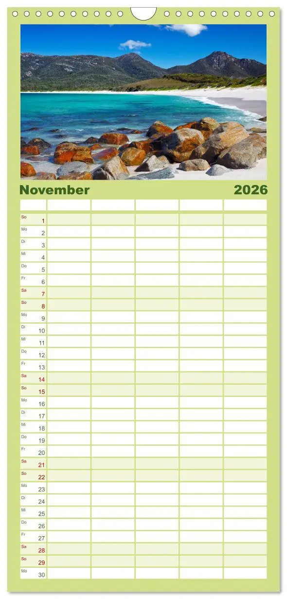 Bild: 9783516519938 | Familienplaner 2026 - Australien mit 5 Spalten (Wandkalender, 21 x...