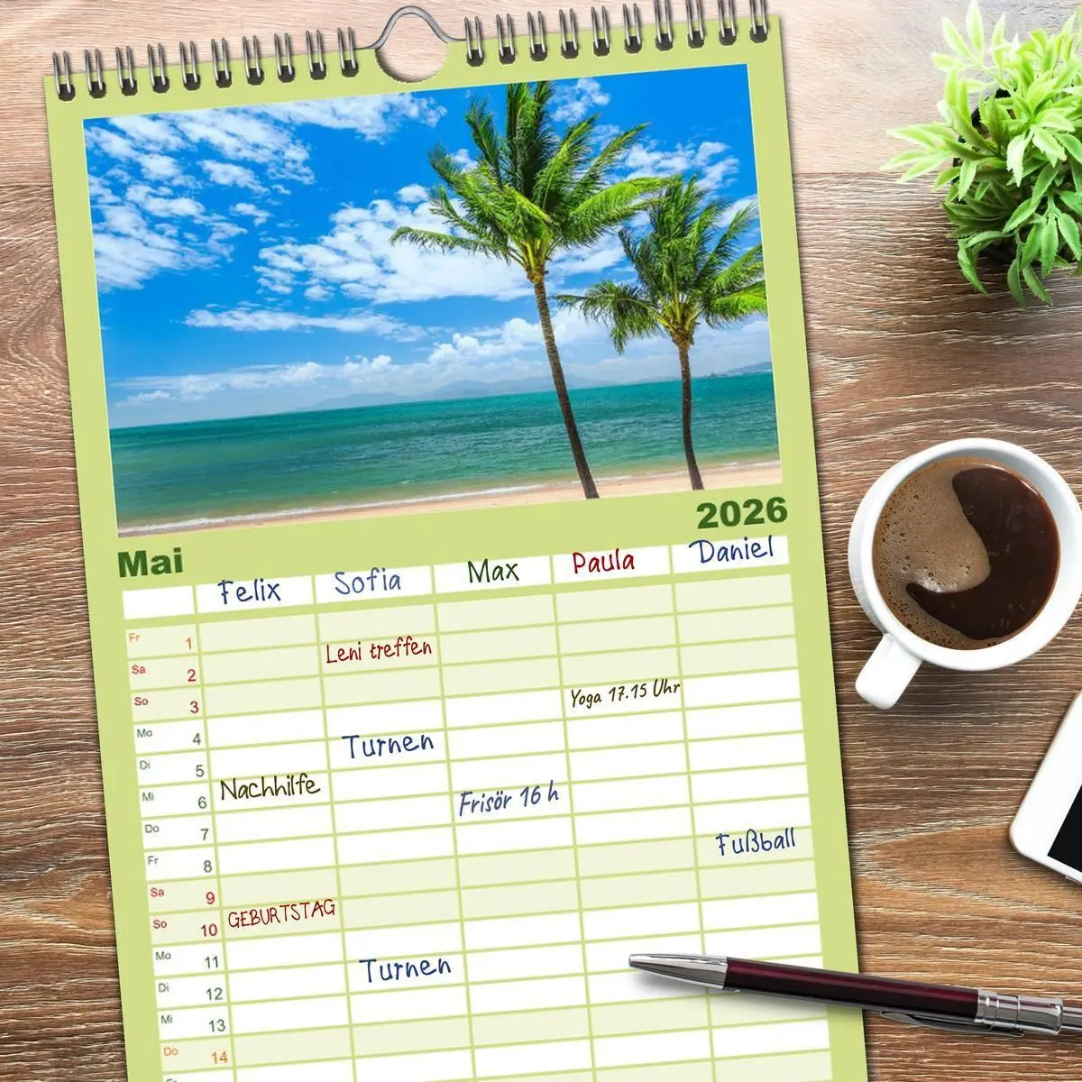 Bild: 9783516519938 | Familienplaner 2026 - Australien mit 5 Spalten (Wandkalender, 21 x...