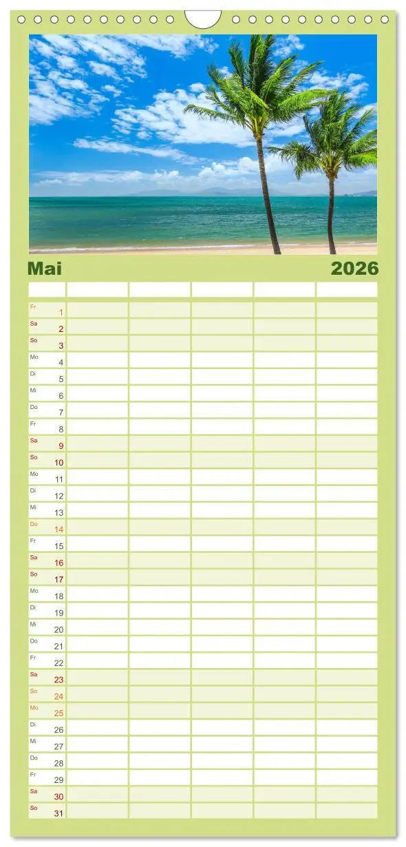 Bild: 9783516519938 | Familienplaner 2026 - Australien mit 5 Spalten (Wandkalender, 21 x...