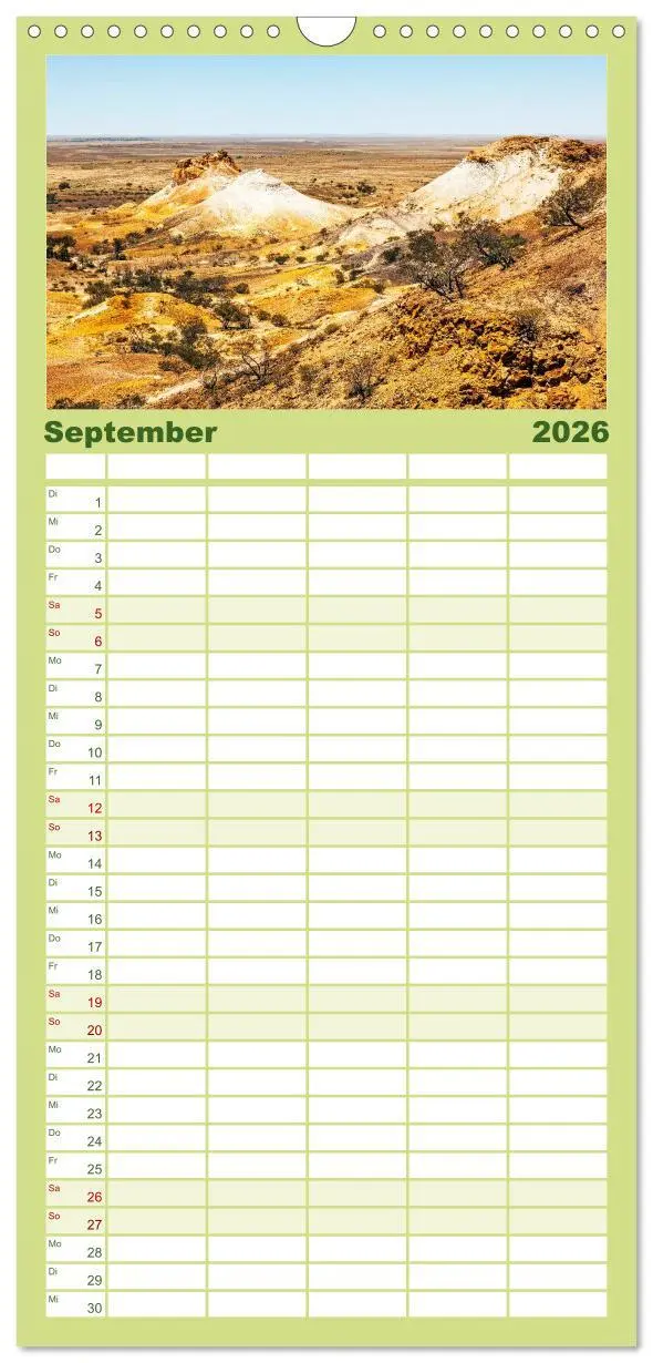 Bild: 9783516519938 | Familienplaner 2026 - Australien mit 5 Spalten (Wandkalender, 21 x...