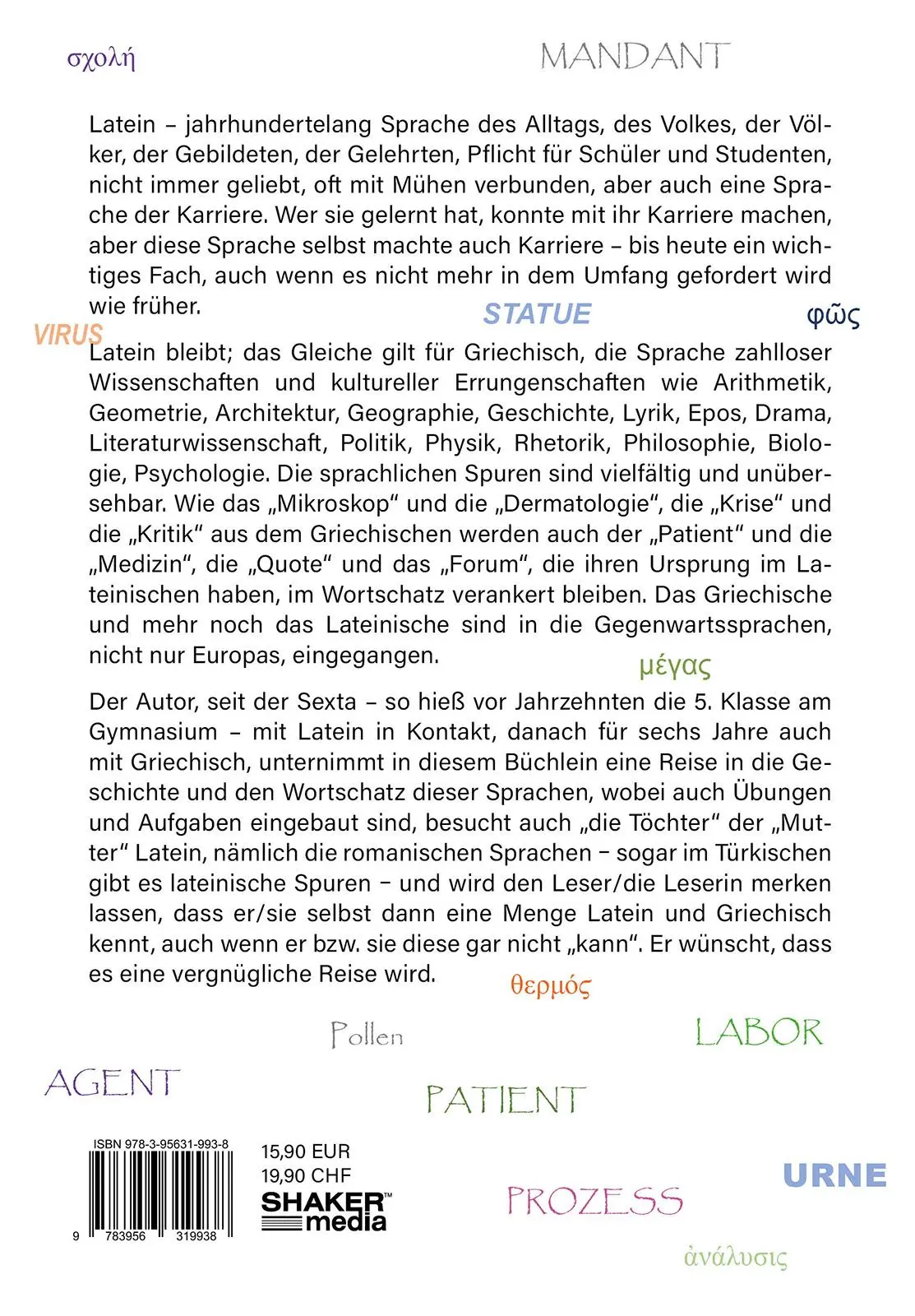 Rückseite: 9783956319938 | Latein und Griechisch für Jedermann | Heinz-Jürgen Schulz-Koppe | Buch