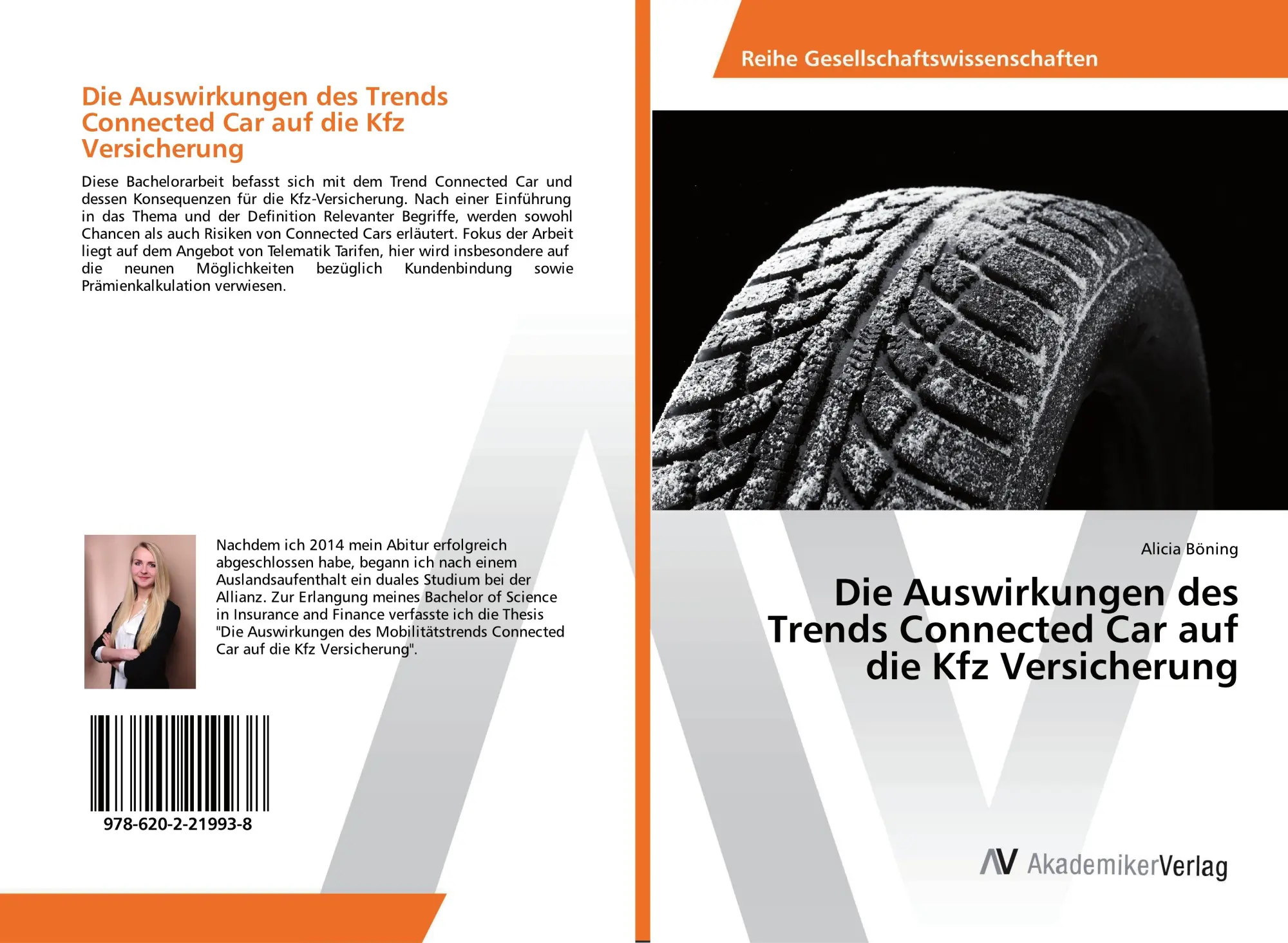 Cover: 9786202219938 | Die Auswirkungen des Trends Connected Car auf die Kfz Versicherung