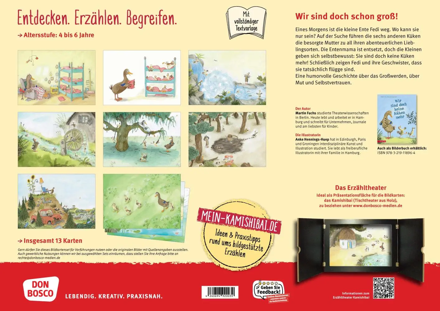 Bild: 4260694920039 | Wir sind doch keine Küken mehr. Kamishibai Bildkartenset | Fuchs | Box