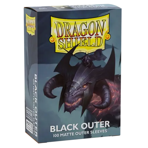 Cover: 5706569130039 | DS100 Outer Sleeves - Matte Black | Dragon Shield! | EAN 5706569130039