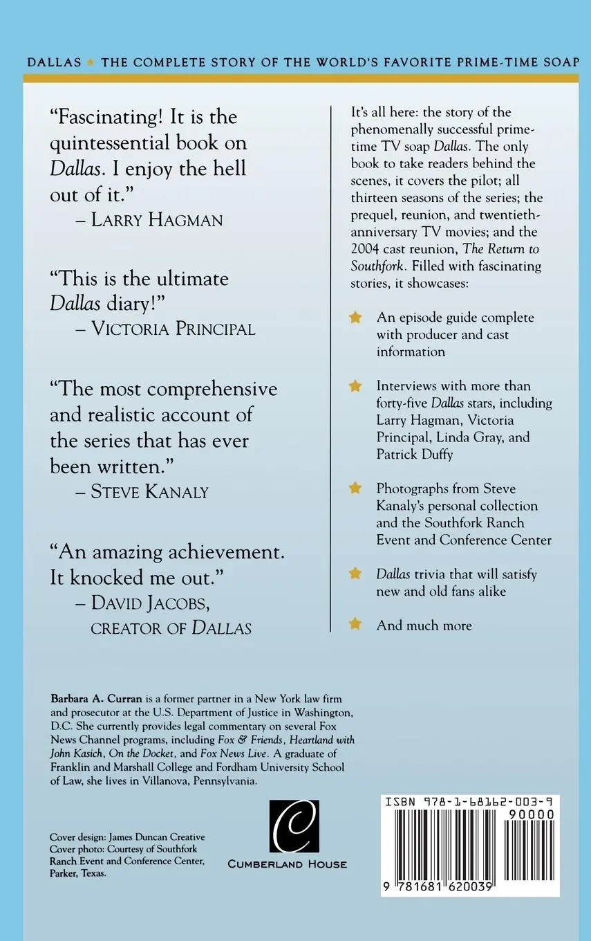 Rückseite: 9781681620039 | Dallas | The Complete Story of the World's Favorite Prime-Time Soap