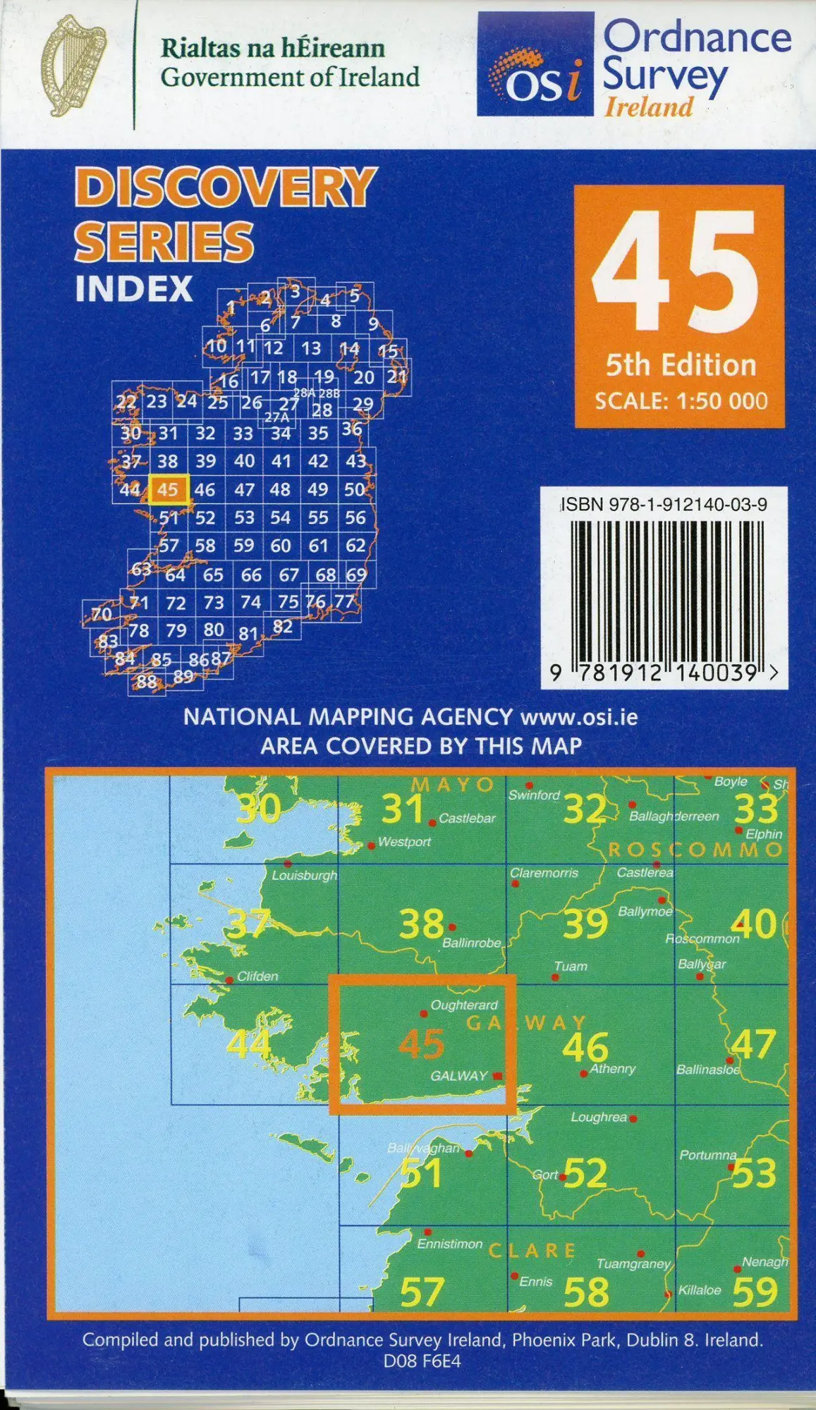 Bild: 9781912140039 | Galway | (Land-)Karte | Irish Discovery | Karte/Landkarte | Englisch