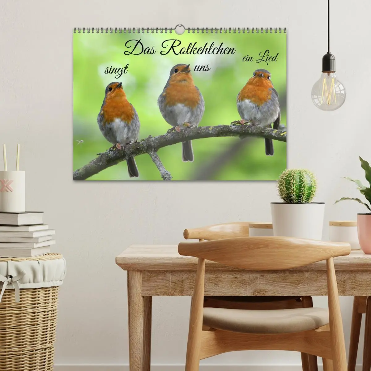 Bild: 9783457920039 | Das Rotkehlchen singt uns ein Lied (Wandkalender 2026 DIN A3 quer),...