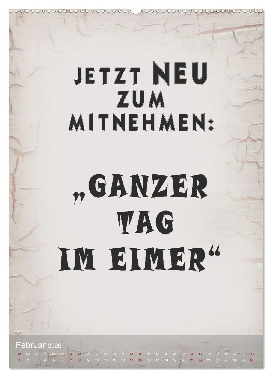 Bild: 9783516250039 | Ziemlich schlecht gelaunt (Wandkalender 2026 DIN A2 hoch), CALVENDO...