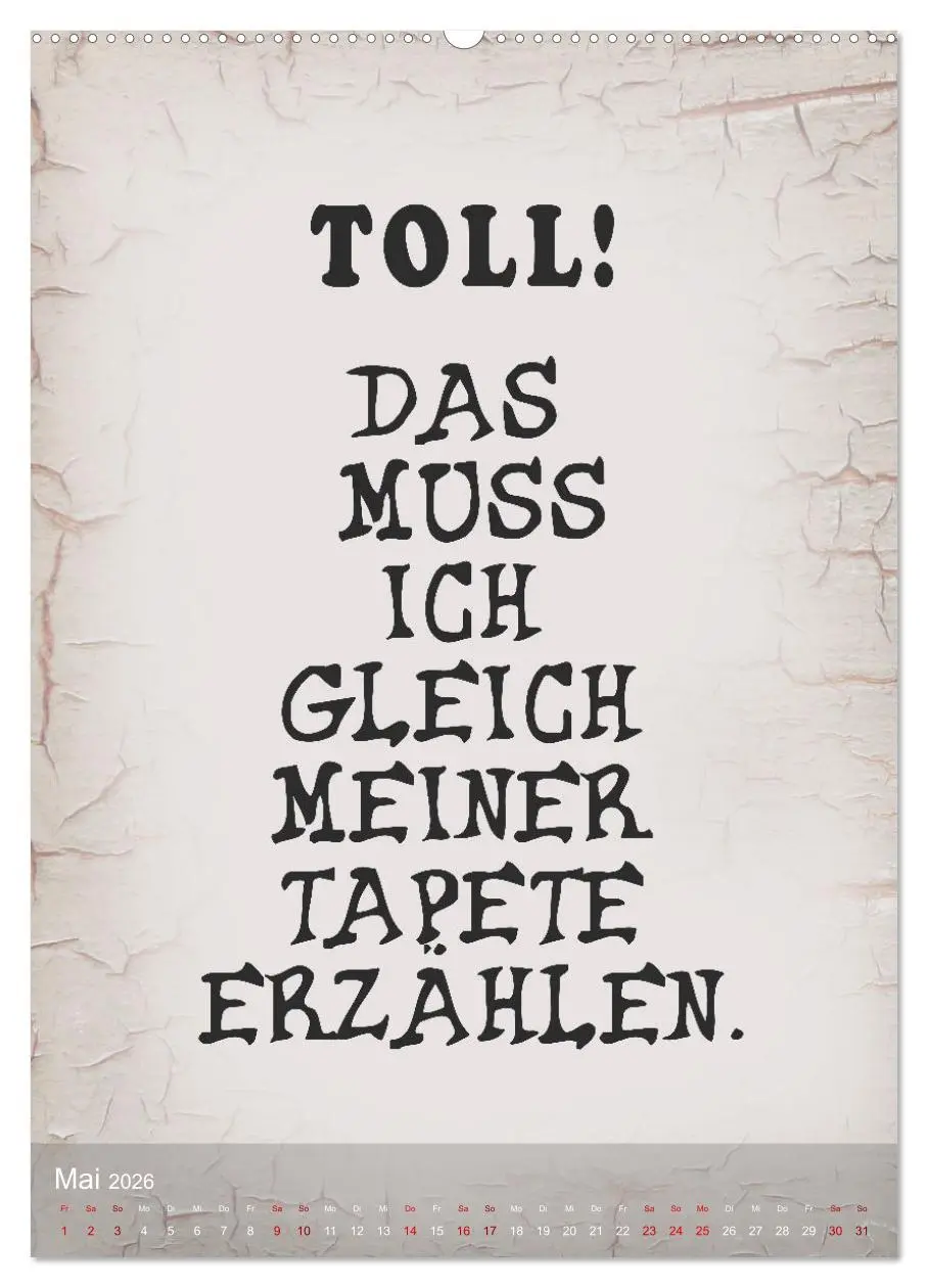 Bild: 9783516250039 | Ziemlich schlecht gelaunt (Wandkalender 2026 DIN A2 hoch), CALVENDO...