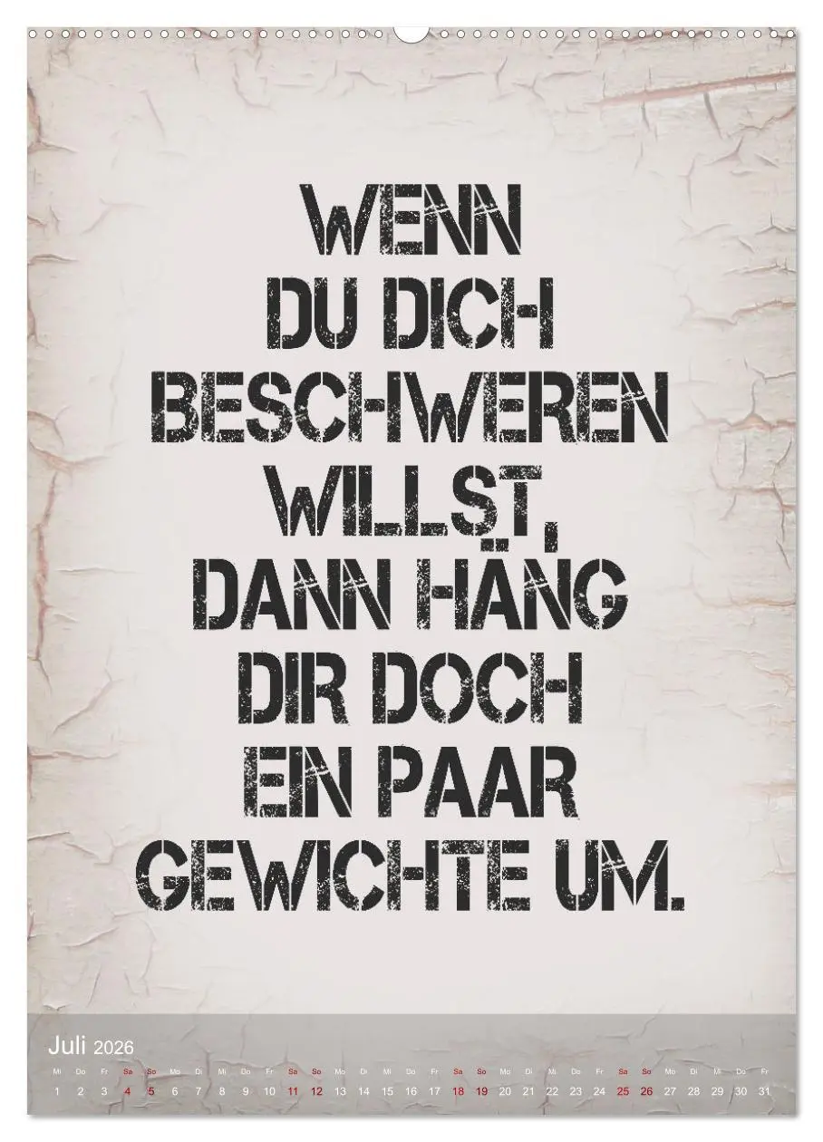 Bild: 9783516250039 | Ziemlich schlecht gelaunt (Wandkalender 2026 DIN A2 hoch), CALVENDO...