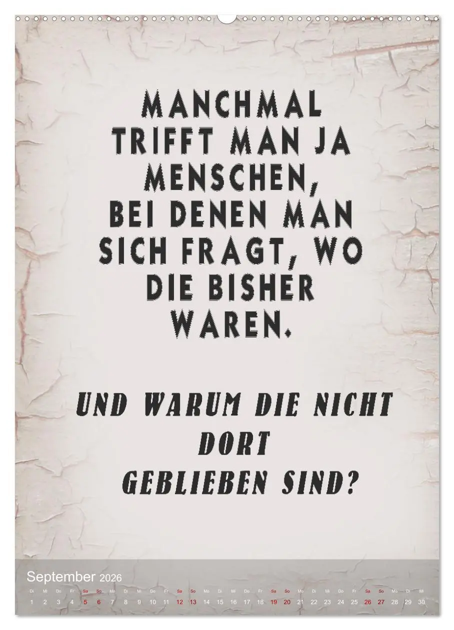 Bild: 9783516250039 | Ziemlich schlecht gelaunt (Wandkalender 2026 DIN A2 hoch), CALVENDO...