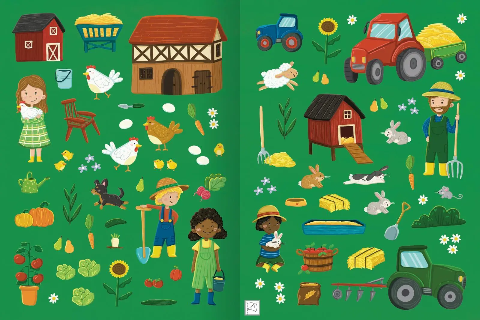 Bild: 9783845860039 | Mein flauschiges Stickerheft - Bauernhof | Über 250 Fühl-Sticker