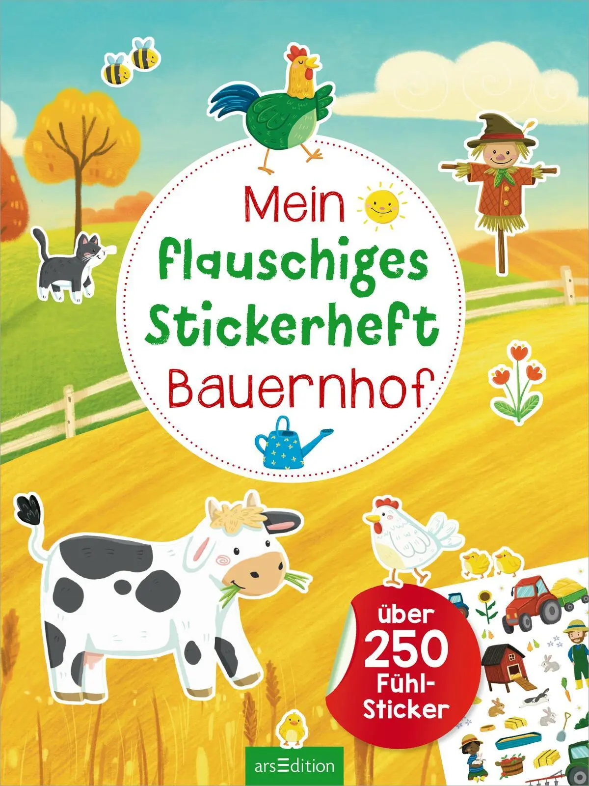 Bild: 9783845860039 | Mein flauschiges Stickerheft - Bauernhof | Über 250 Fühl-Sticker