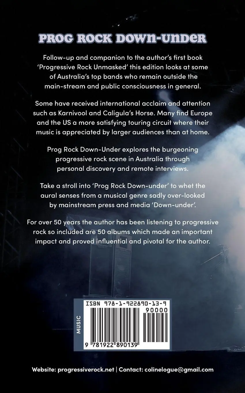 Rückseite: 9781922890139 | Prog Rock Down-under | Colin Logue | Taschenbuch | Englisch | 2022