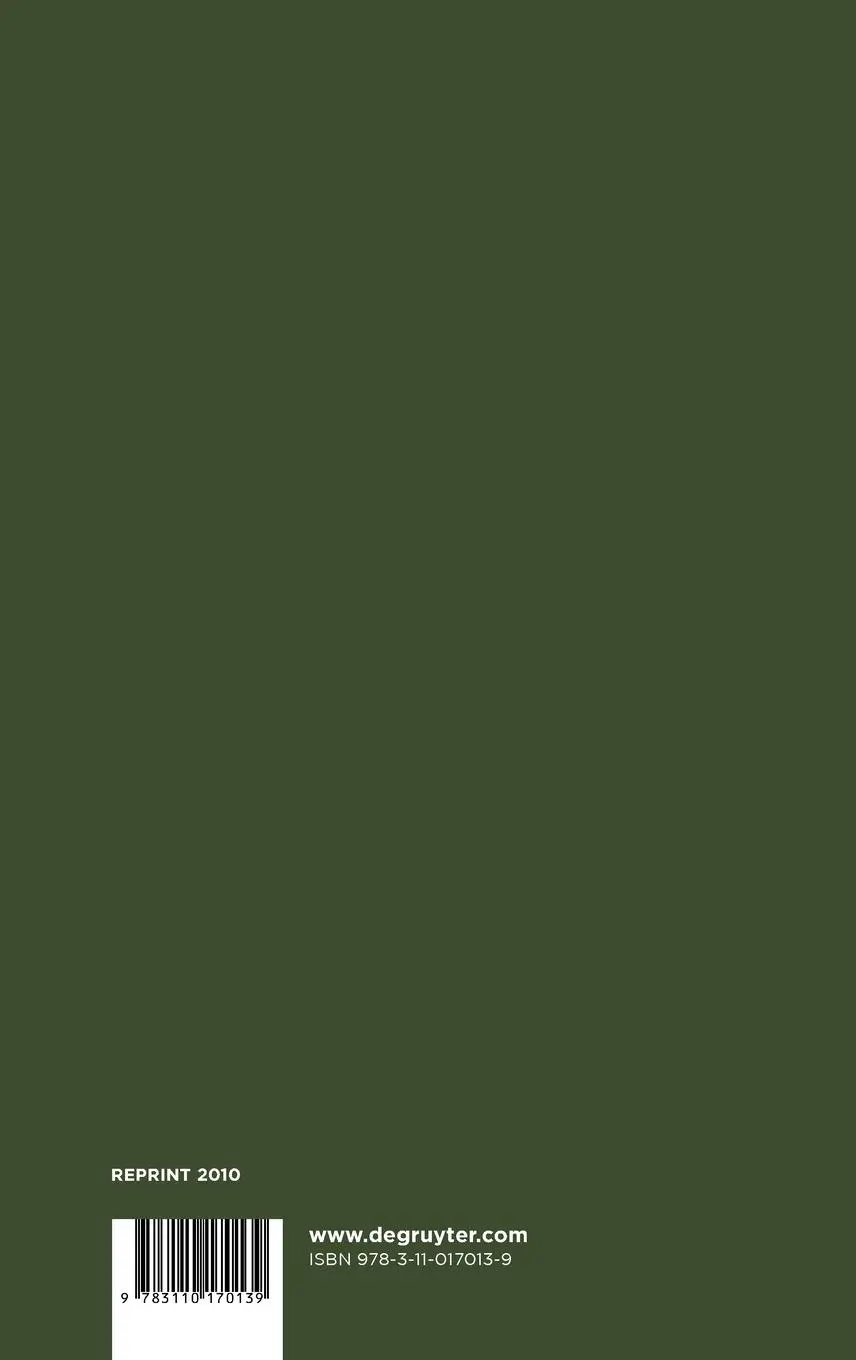 Rückseite: 9783110170139 | Pragmalinguistik | Grundlagen. Anwendungen. Probleme | Peter Ernst | X