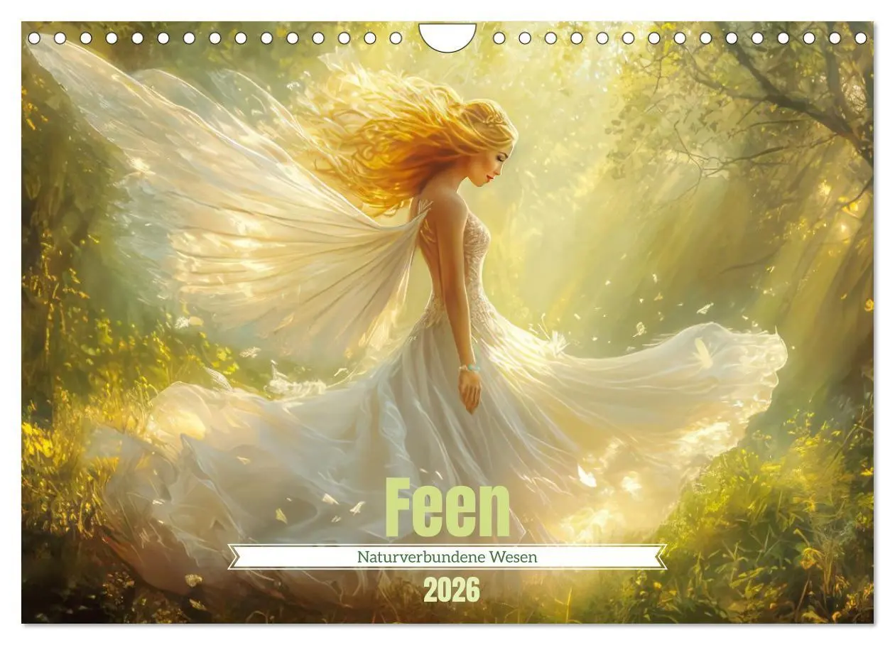 Cover: 9783457530139 | Feen - Naturverbundene Wesen (Wandkalender 2026 DIN A4 quer),...