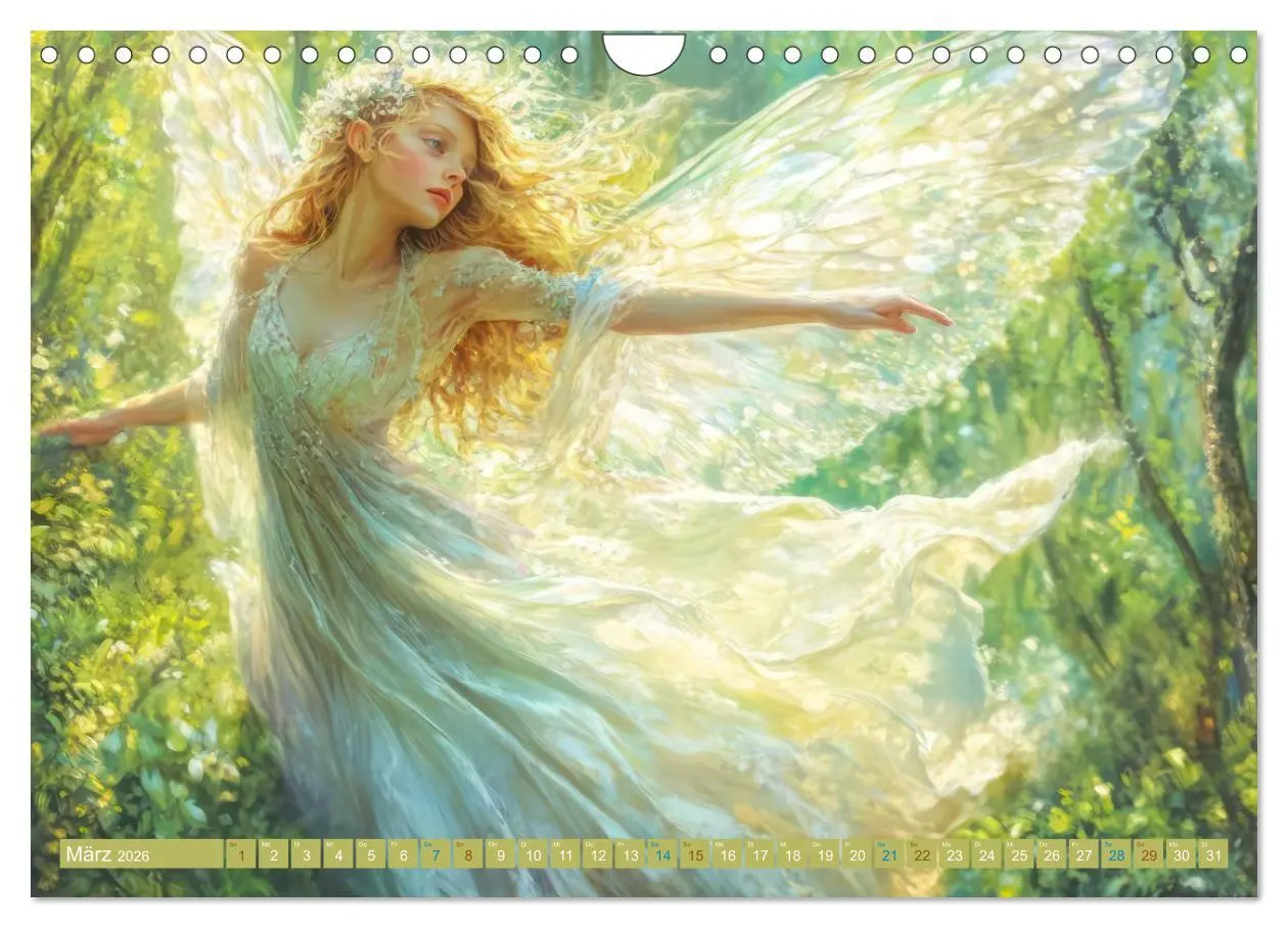 Bild: 9783457530139 | Feen - Naturverbundene Wesen (Wandkalender 2026 DIN A4 quer),...