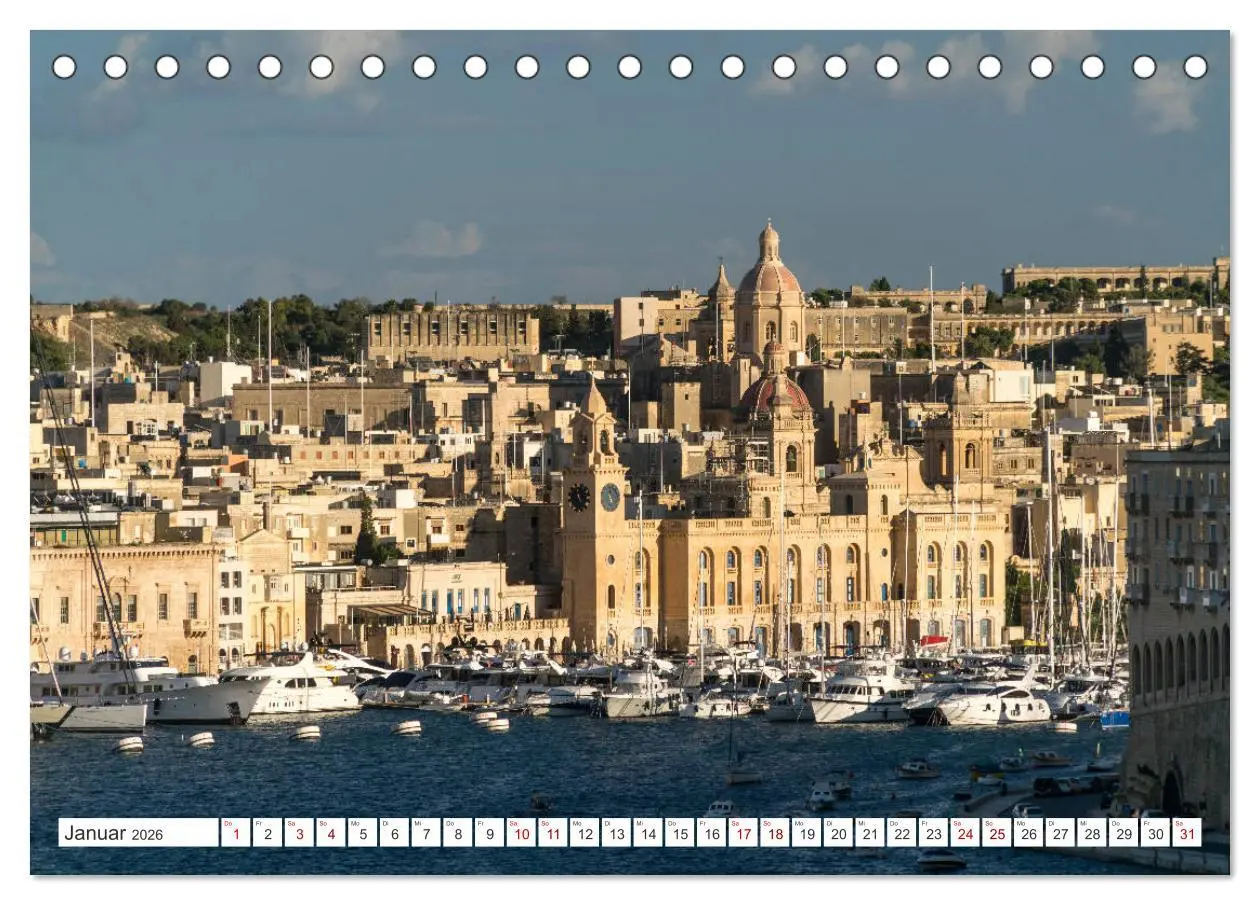 Bild: 9783457840139 | Malta - Gozo und Comino (Tischkalender 2026 DIN A5 quer), CALVENDO...