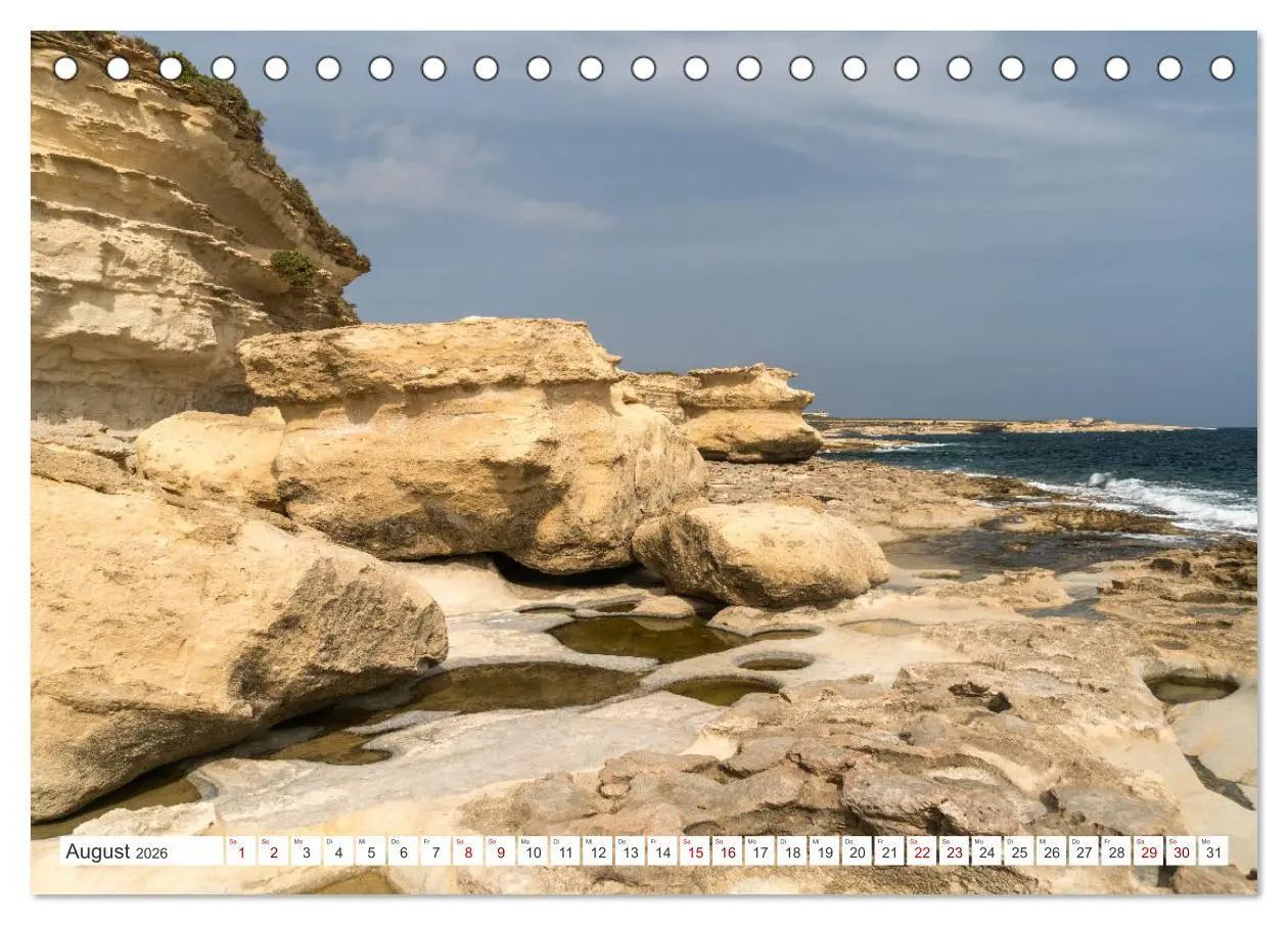 Bild: 9783457840139 | Malta - Gozo und Comino (Tischkalender 2026 DIN A5 quer), CALVENDO...