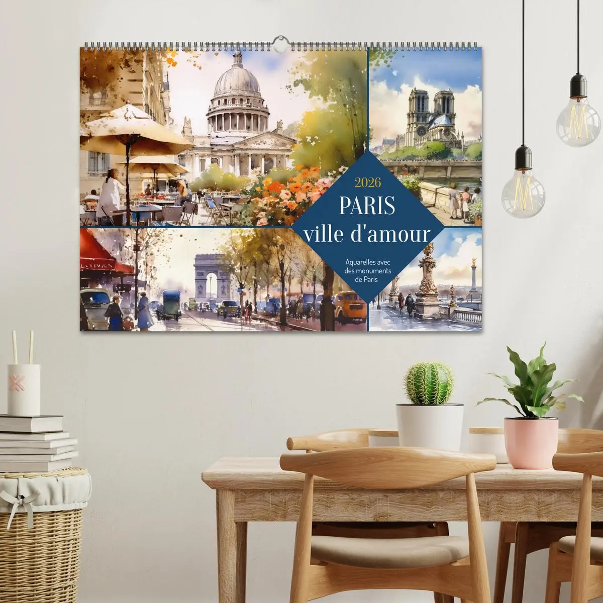 Bild: 9783516550139 | Paris, ville d'amour (Calendrier mural 2026 DIN A2 vertical),...