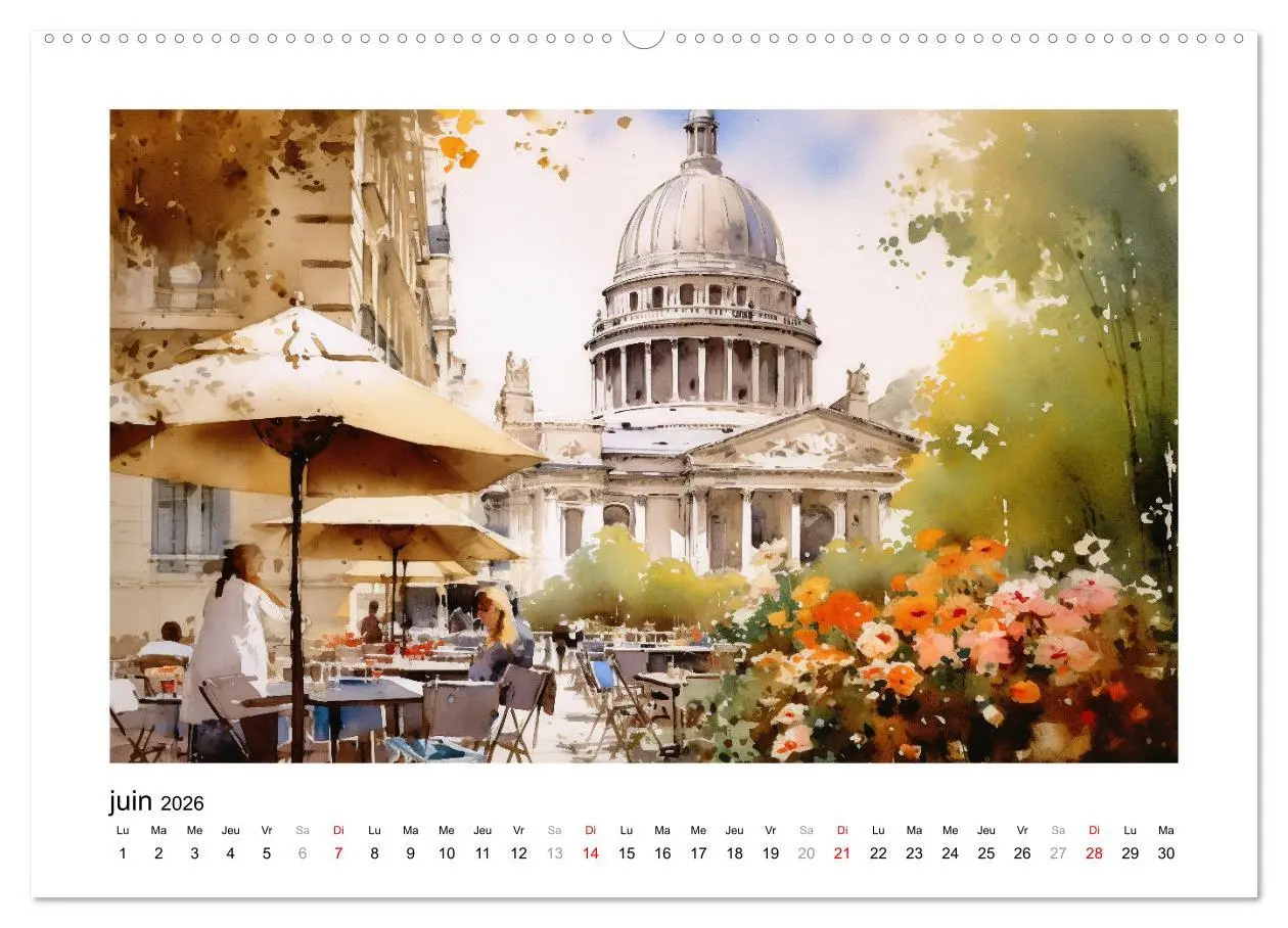 Bild: 9783516550139 | Paris, ville d'amour (Calendrier mural 2026 DIN A2 vertical),...