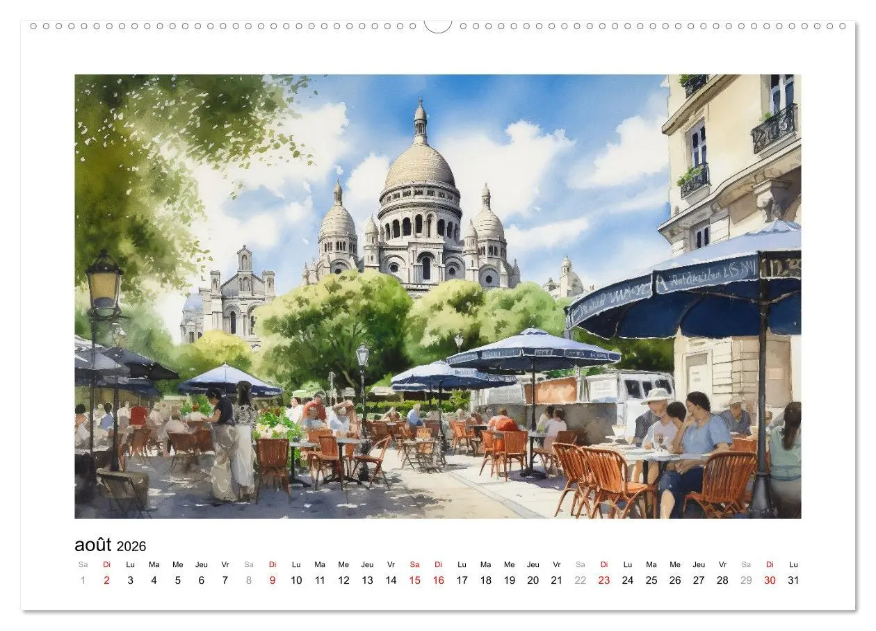 Bild: 9783516550139 | Paris, ville d'amour (Calendrier mural 2026 DIN A2 vertical),...