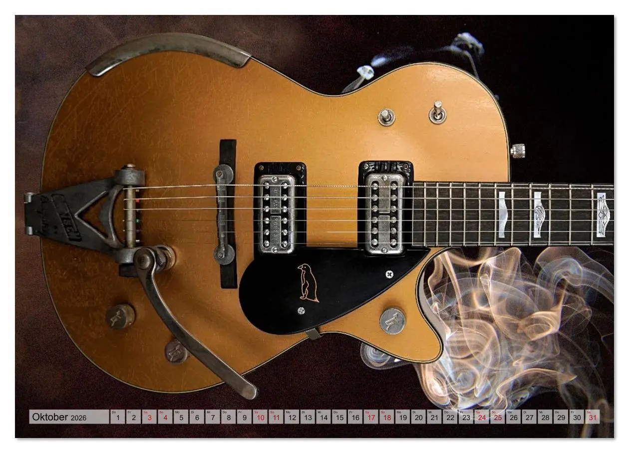 Bild: 9783516620139 | Traumgitarren - the Sound of Rock (Wandkalender 2026 DIN A3 quer),...