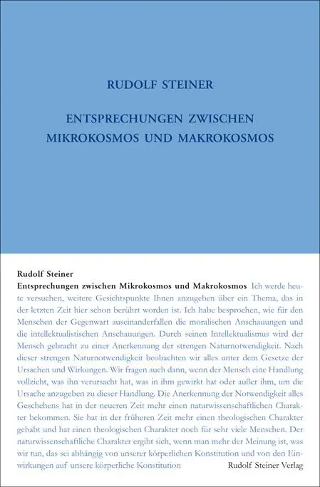 Cover: 9783727420139 | Entsprechungen zwischen Mikrokosmos und Makrokosmos | Rudolf Steiner