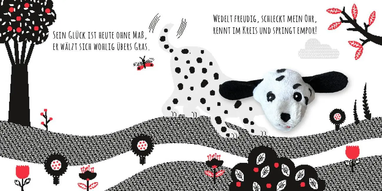Bild: 9783745930139 | Kontrastbuch für Babys mit Fingerpuppe: Guck mal, kleiner Hund | Buch