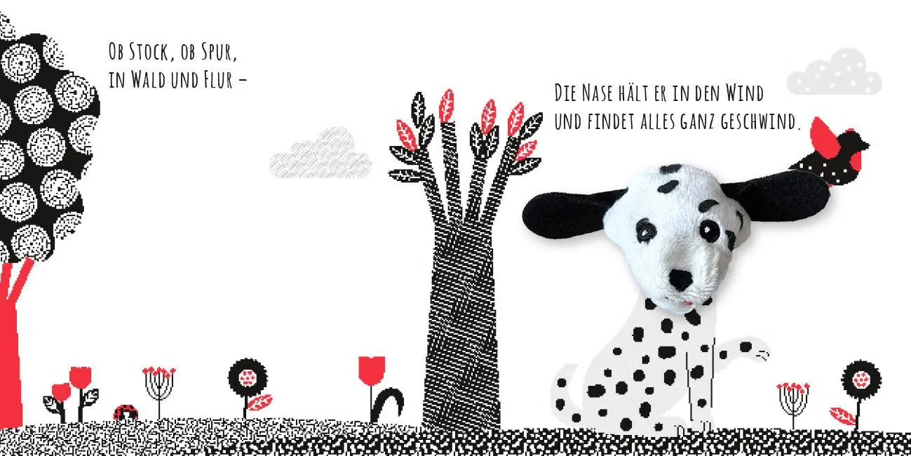 Bild: 9783745930139 | Kontrastbuch für Babys mit Fingerpuppe: Guck mal, kleiner Hund | Buch