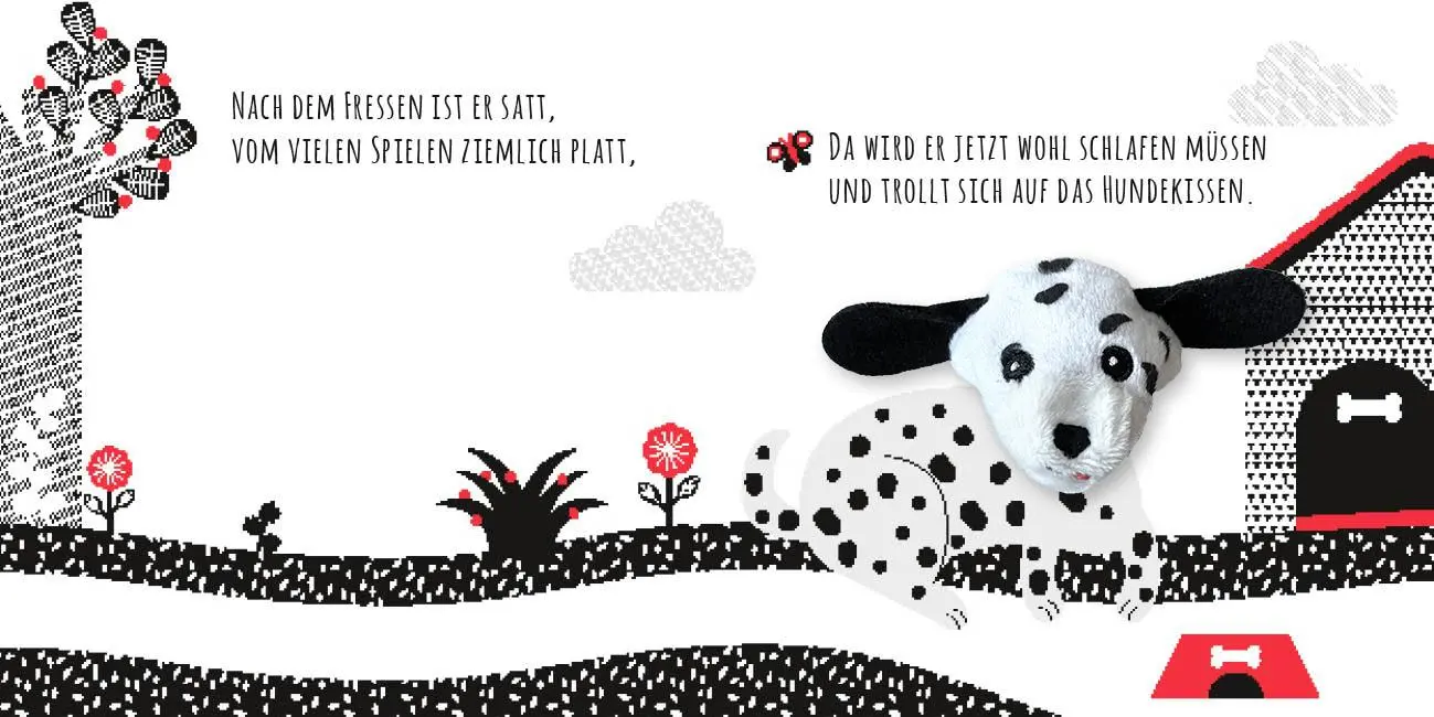 Bild: 9783745930139 | Kontrastbuch für Babys mit Fingerpuppe: Guck mal, kleiner Hund | Buch