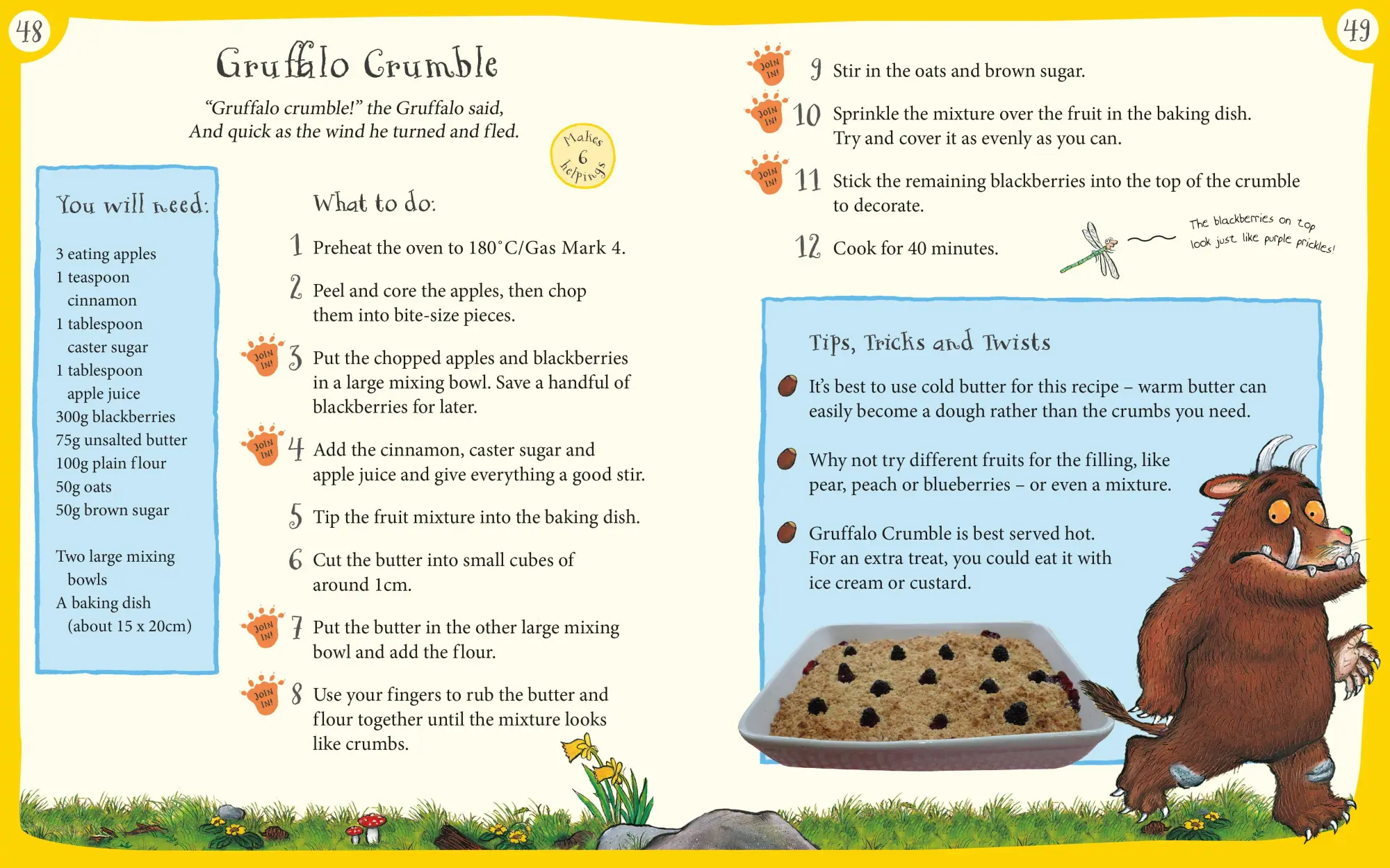 Bild: 9781035050239 | Gruffalo Crumble and Other Recipes | The Gruffalo Cookbook | Donaldson