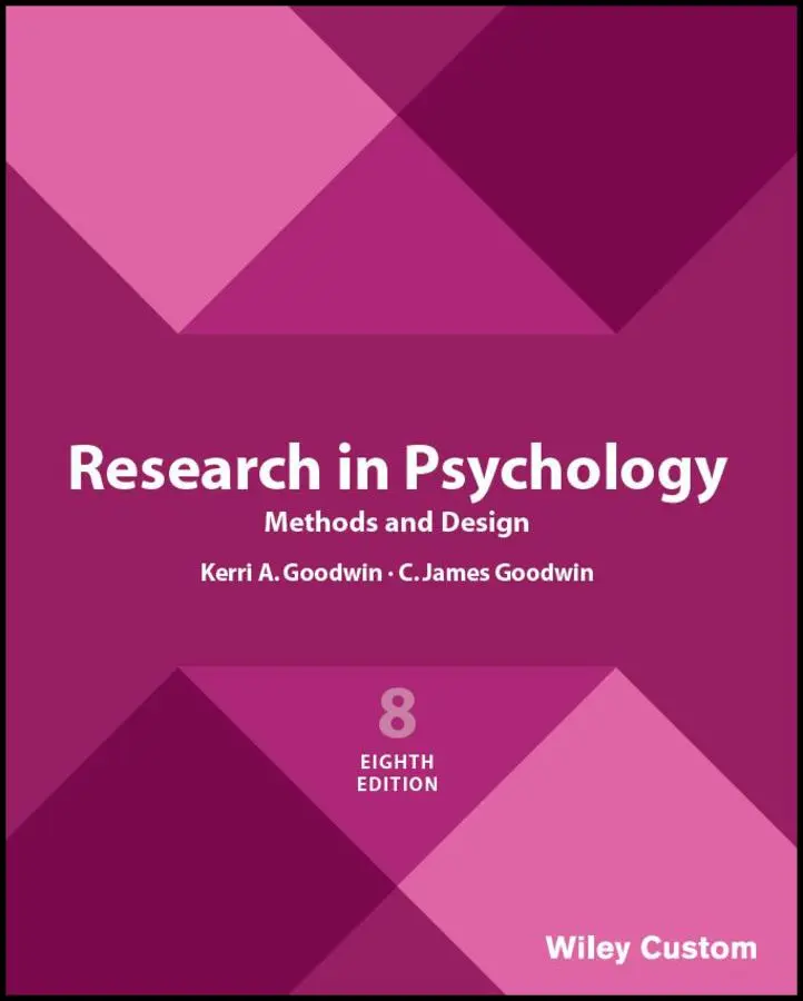 Cover: 9781119510239 | Research in Psychology Methods and Design, 8e Custom Edition | Buch