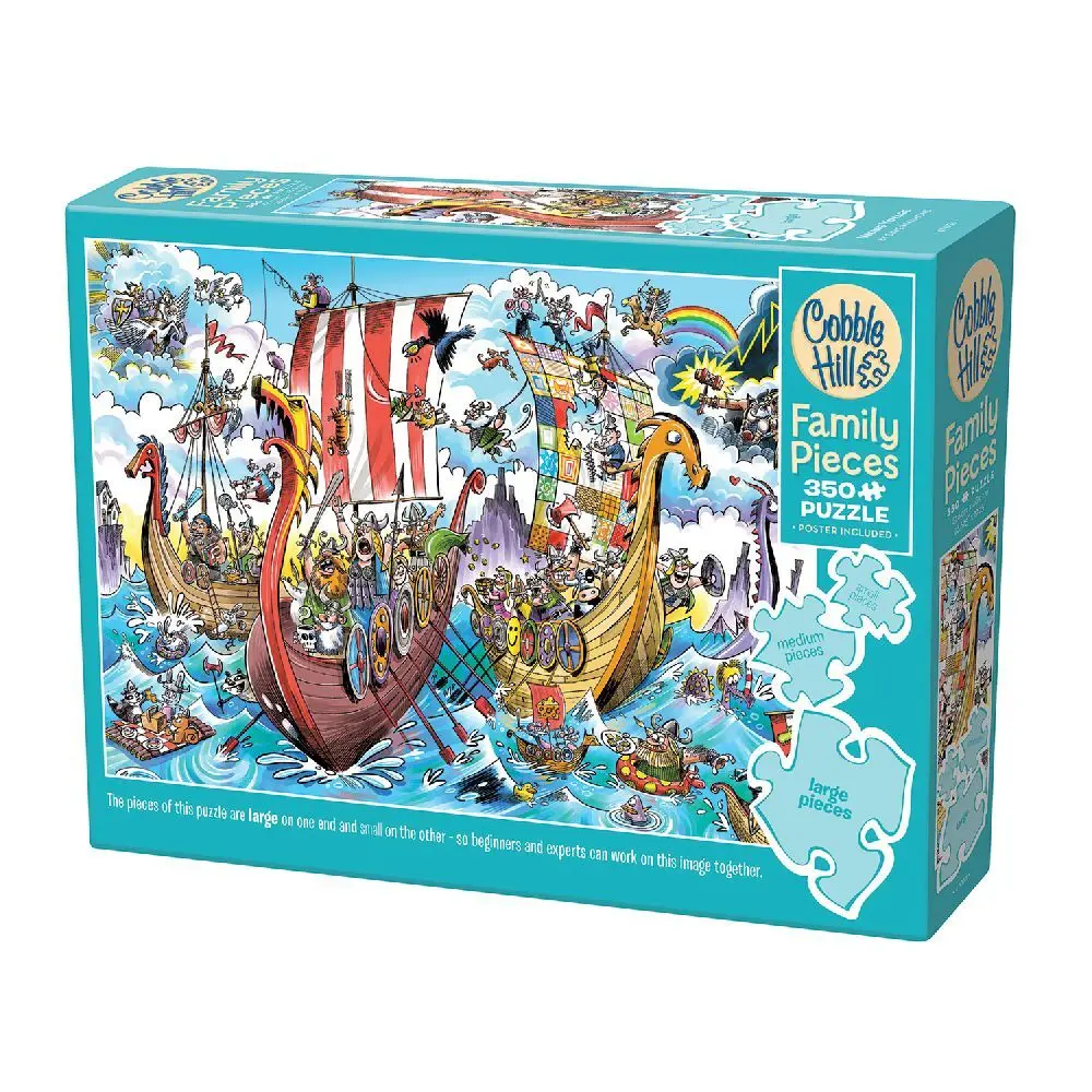 Cover: 625012470339 | Cobble Hill Verrückte Wikinger 350 Teile | Spiel | In Spielebox | 2024