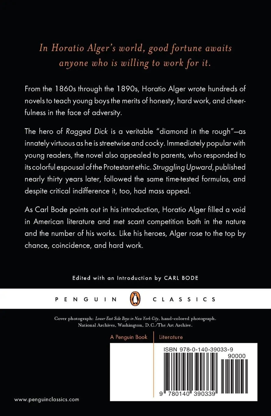 Rückseite: 9780140390339 | Ragged Dick and Struggling Upward | Horatio Alger | Taschenbuch | 1985