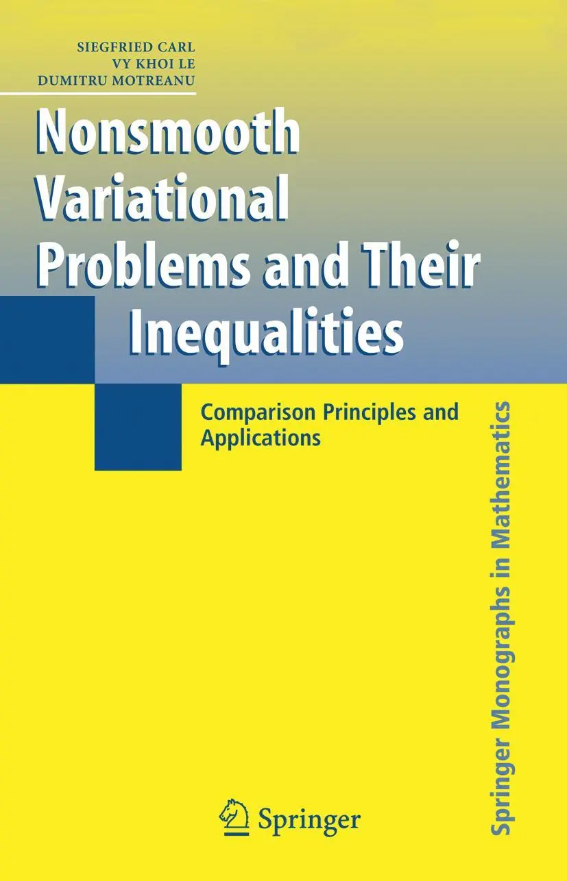 Cover: 9781441940339 | Nonsmooth Variational Problems and Their Inequalities | Carl (u. a.)