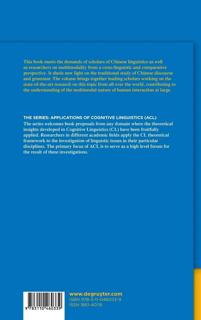 Rückseite: 9783110460339 | Multimodality in Chinese Interaction | Tsuyoshi Ono (u. a.) | Buch