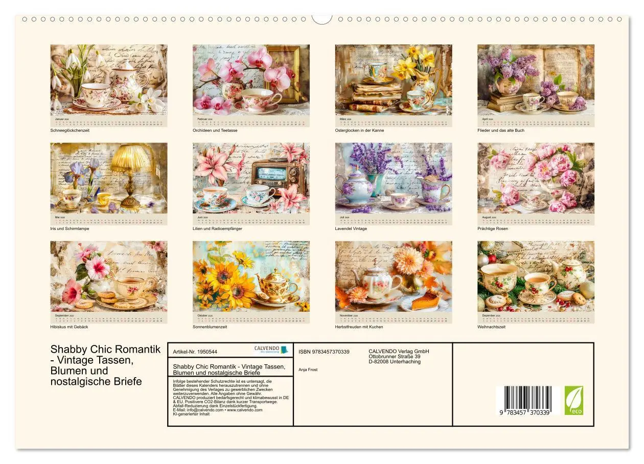 Bild: 9783457370339 | Shabby Chic Romantik - Vintage Tassen, Blumen und nostalgische...