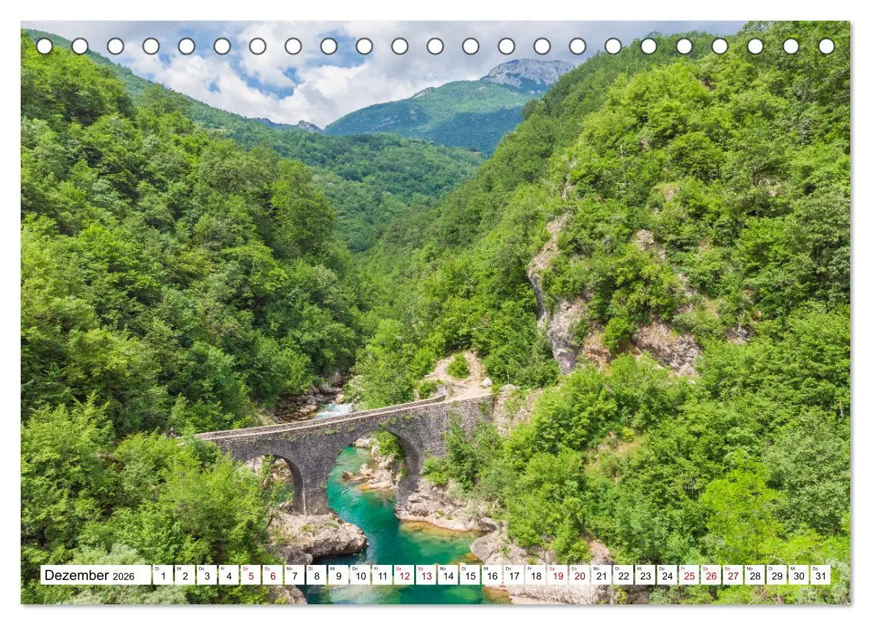 Bild: 9783457510339 | Montenegro - Das Land der schwarzen Berge (Tischkalender 2026 DIN...