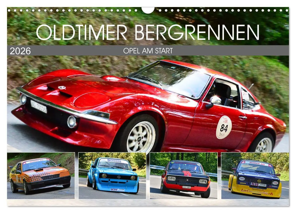 Cover: 9783457750339 | OLDTIMER BERGRENNEN - OPEL AM START (Wandkalender 2026 DIN A3...