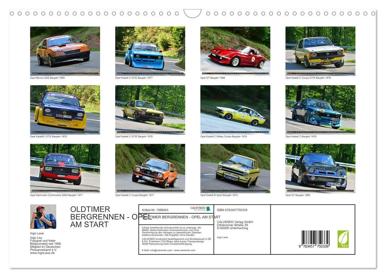 Bild: 9783457750339 | OLDTIMER BERGRENNEN - OPEL AM START (Wandkalender 2026 DIN A3...