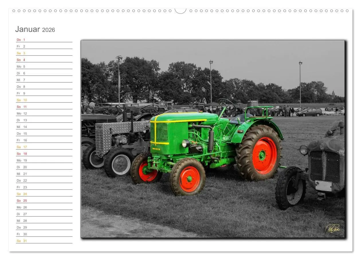 Bild: 9783516080339 | Oldtimer - Trecker Nostalgie (Wandkalender 2026 DIN A2 quer),...