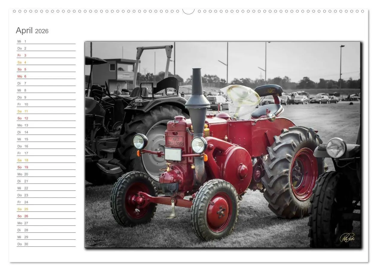 Bild: 9783516080339 | Oldtimer - Trecker Nostalgie (Wandkalender 2026 DIN A2 quer),...