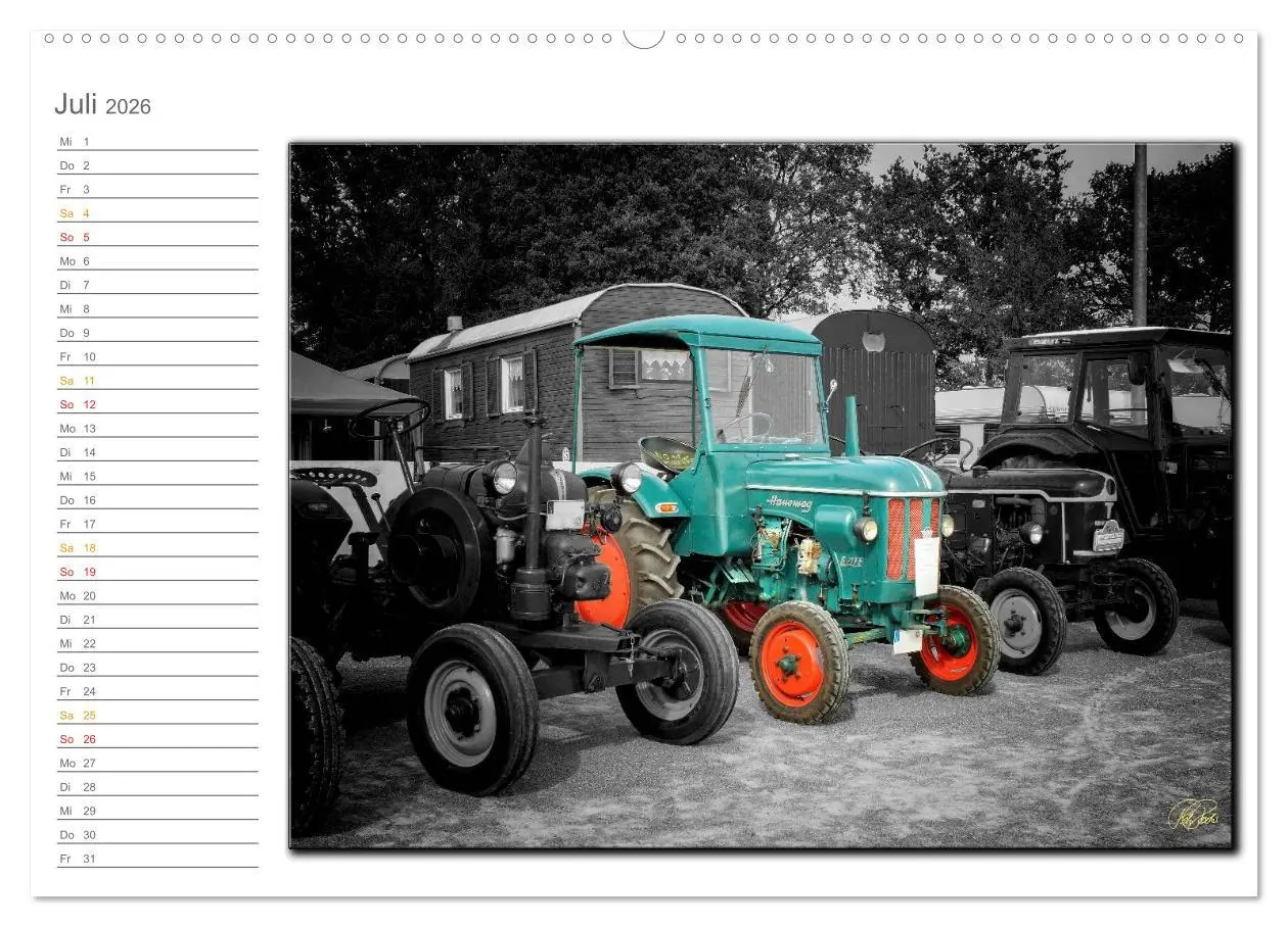 Bild: 9783516080339 | Oldtimer - Trecker Nostalgie (Wandkalender 2026 DIN A2 quer),...