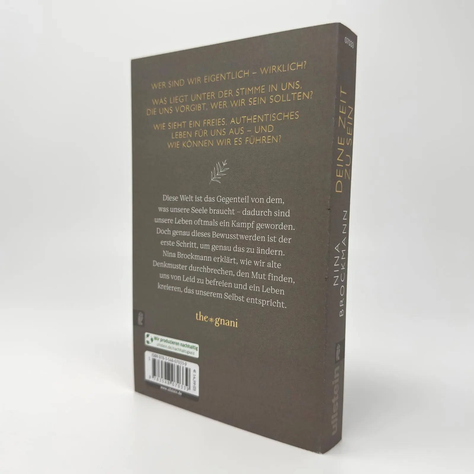 Bild: 9783548070339 | Deine Zeit zu sein | Nina Brockmann | Taschenbuch | 240 S. | Deutsch