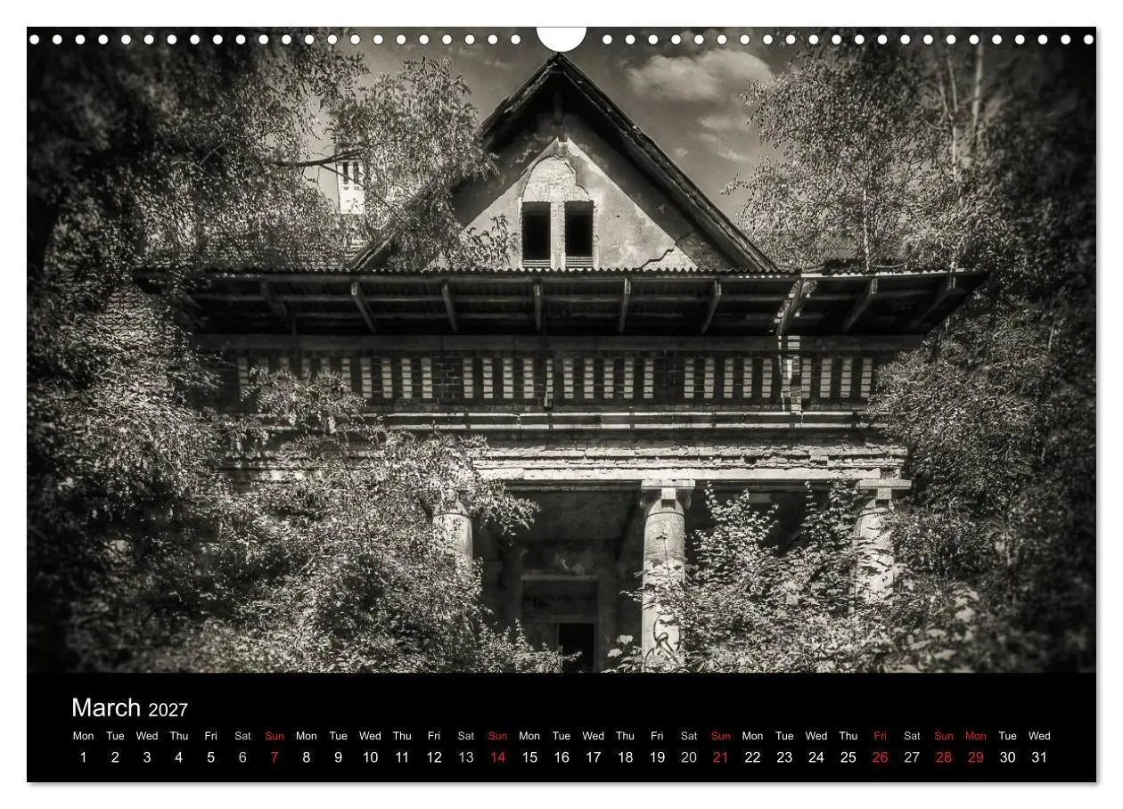 Bild: 9783569930339 | Abandoned Places Haunted Houses (Wall Calendar 2027 DIN A3...