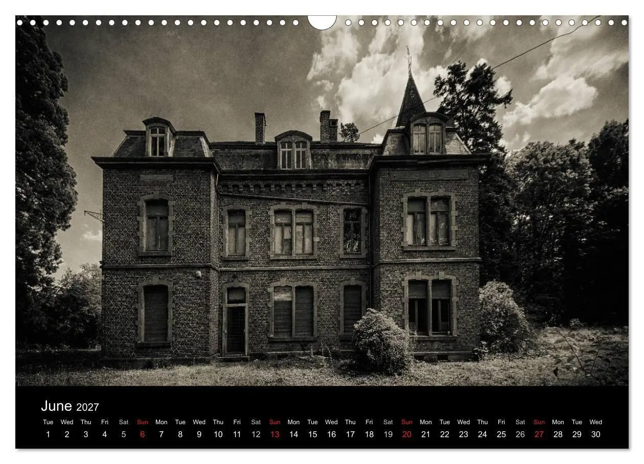 Bild: 9783569930339 | Abandoned Places Haunted Houses (Wall Calendar 2027 DIN A3...