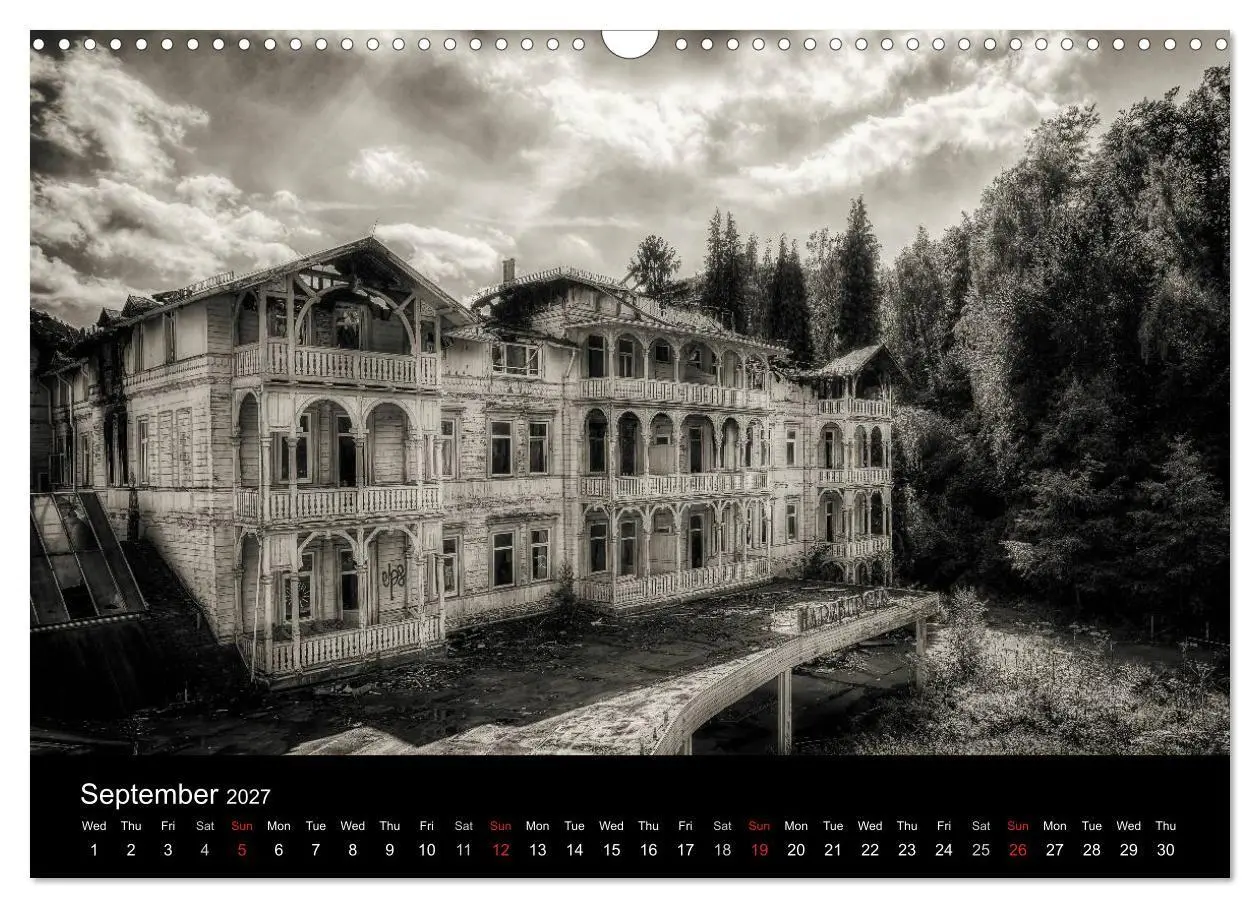 Bild: 9783569930339 | Abandoned Places Haunted Houses (Wall Calendar 2027 DIN A3...