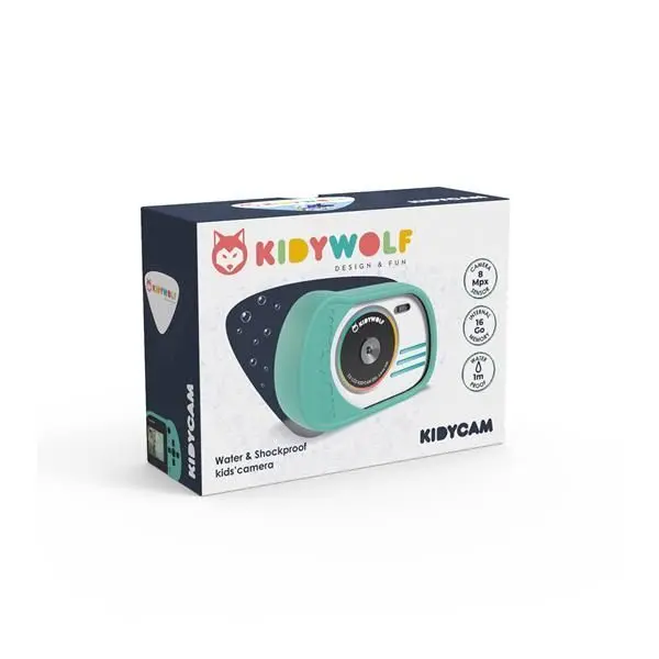 Bild: 5407009180439 | KIDYWOLF Foto- und Videokamera türkis | 418043 | 2024 | KIDYWOLF