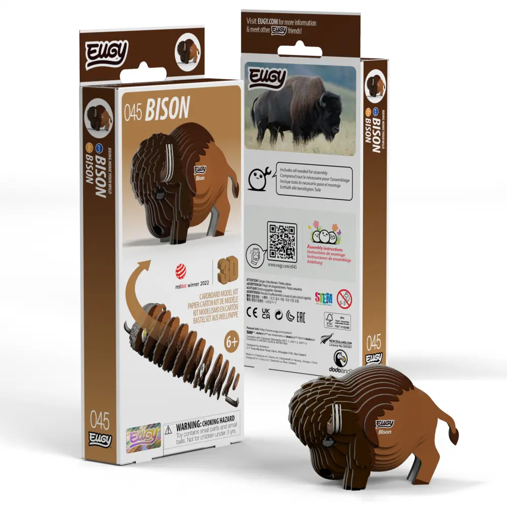 Cover: 9421035150439 | EUGY - 3D Bastelset Bison | Kit (Bastelset) | In Karton | 650045